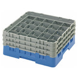 Cambro 25S638168 Camrack® Glass Rack With (3) Soft Gray Extenders Full Size