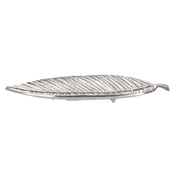 Bon Chef 80155SLATE Platter 18-1/8" X 5-15/16" X 1-1/4"H Long Leaf Shaped
