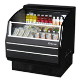 Turbo Air TOM-40SB-SP(-A)-N Open Display Merchandiser Slim Profile Solid Side Panel