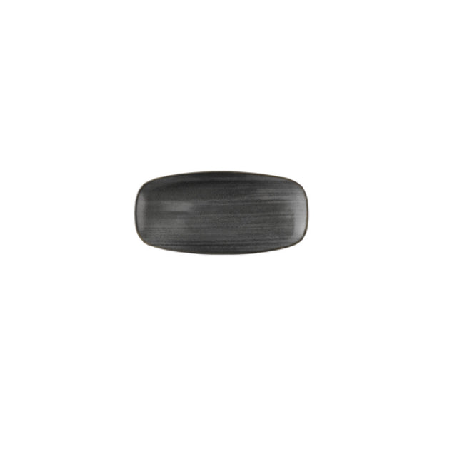 Churchill China SRBLXO101 - Black Chefs Oblong Plate, 10.6"X5 ", Ceramic