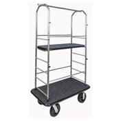 Central Specialties 2099PLS-010-CC Easy-Mover™ Outdoor Condo Cart 43"W X 23"D X 72-1/2"H 1" Tubular Stainless Steel Frame