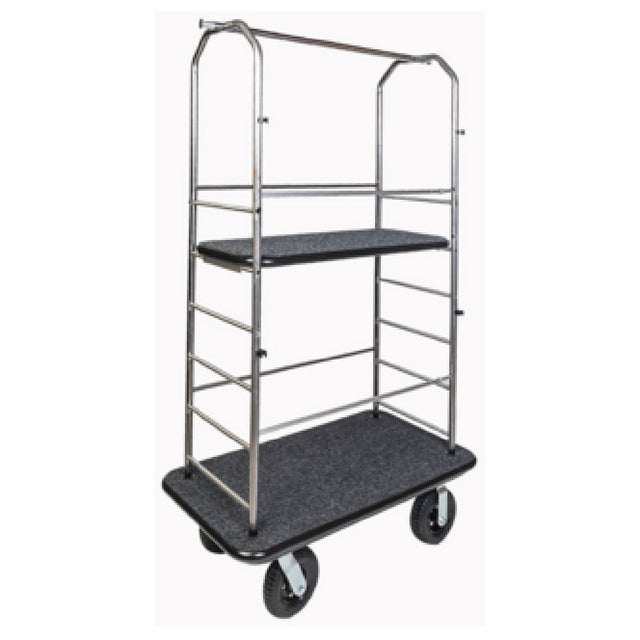 Central Specialties 2099PLS-010-CC Easy-Mover™ Outdoor Condo Cart 43"W X 23"D X 72-1/2"H 1" Tubular Stainless Steel Frame