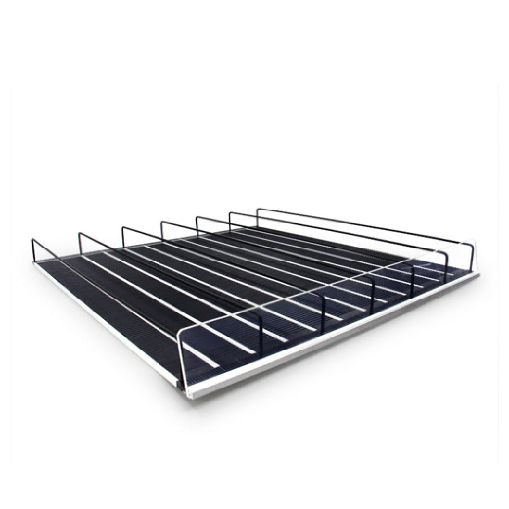 Omcan USA 81213 - (81213) Adjustable Roller Shelf, 23-3/5"W X 16-9/10"D X 2-3/4"H (600 X 430 X 70mm) (Risers Sold Separately. Without Risers, Roller Shelves Are Lie-flat)