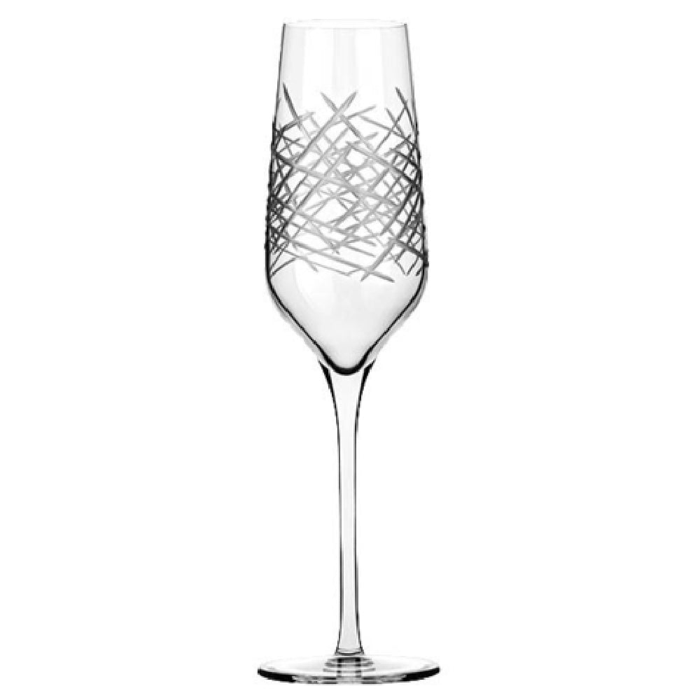 Libbey 9332/69477 Crosshatch Flute Glass 8 Oz. HD2 Rim