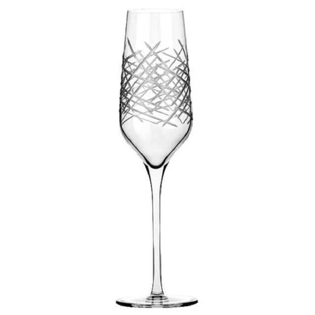 Libbey 9332/69477 Crosshatch Flute Glass 8 Oz. HD2 Rim