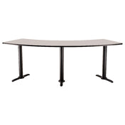 National Public Seating CT52491T NPS® Café Table 24" X 91-1/4" 60° Curve
