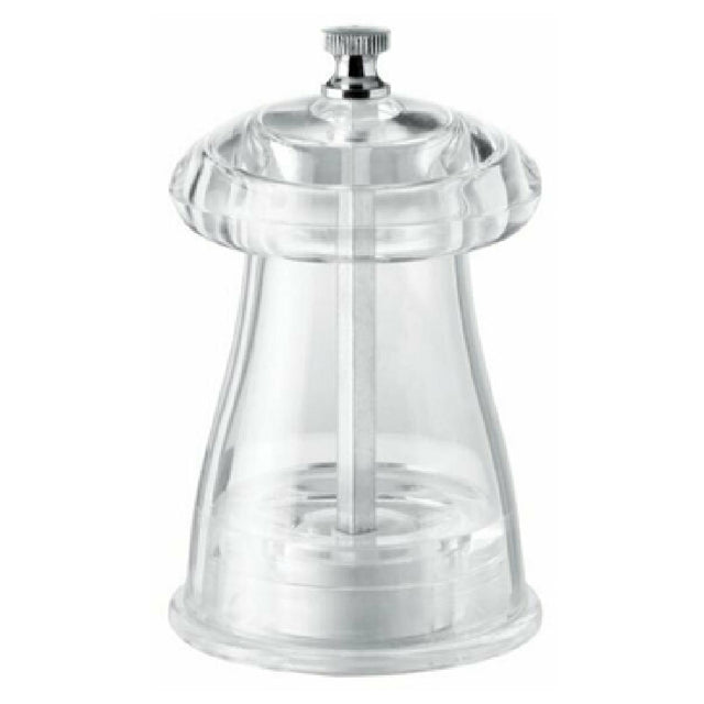 Omcan 43703 (43703) TRE SPADE Tosca Series Salt Mill 10cm (4") Tall Tempered Steel Conic Mechanisms