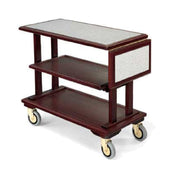 Forbes Industries 5539 Service Cart Open (3) Wood Veneer Shelves