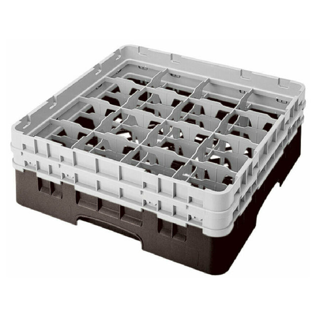 Cambro 16S434167 Camrack® Glass Rack With (2) Soft Gray Extenders Full Size