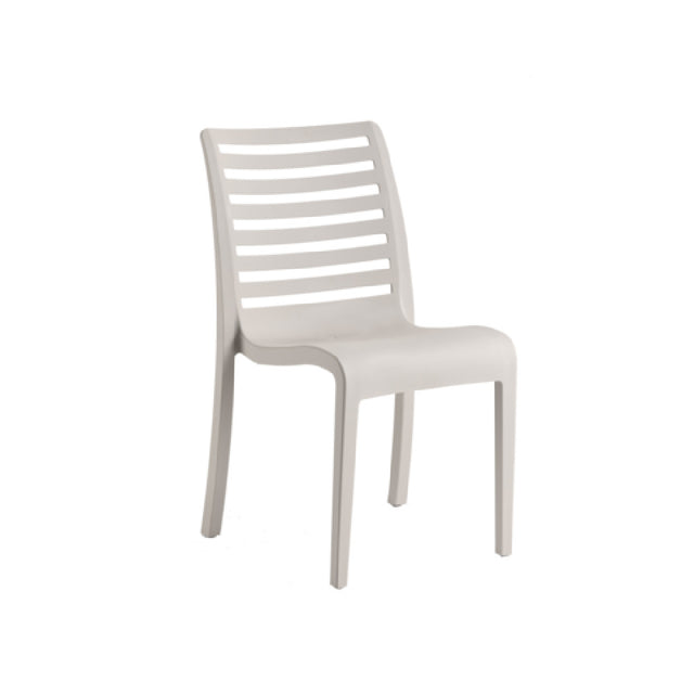 Grosfillex UT947581 Astoria Stacking Sidechair 20.9"W X 23.4"D X 34.7"H Technopolymer With Air Molding Technology