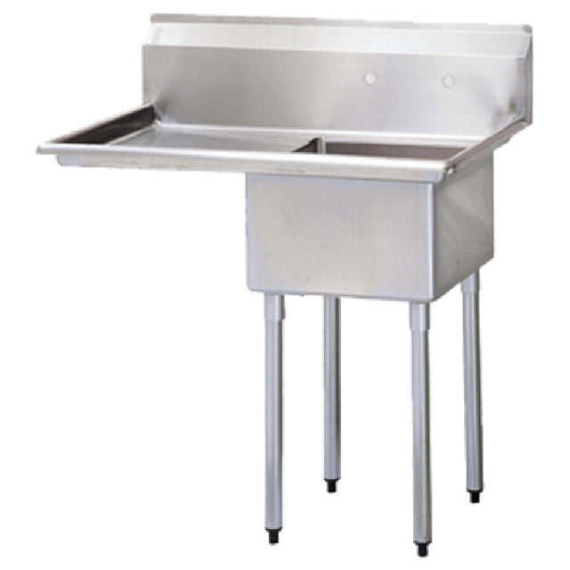 Turbo Air TSA-1-L1 Sink 1-compartment With 18" Left-hand Drainboard