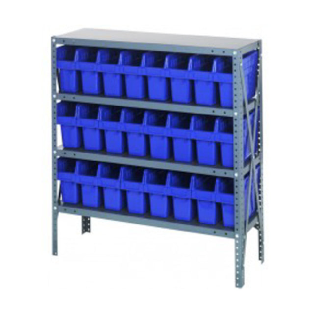 Quantum 1239-SB801_RED - Shelving Unit, 12"D X 36"L X 39"H, Heavy Duty