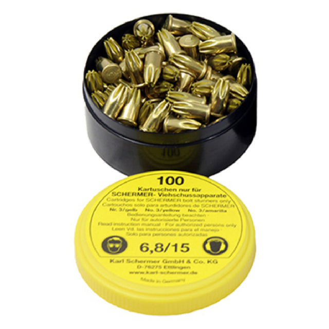 Alfa C-5 YELLOW Yellow Load Blank Stunner Cartridges Normal For All K Series Schermer Stunners
