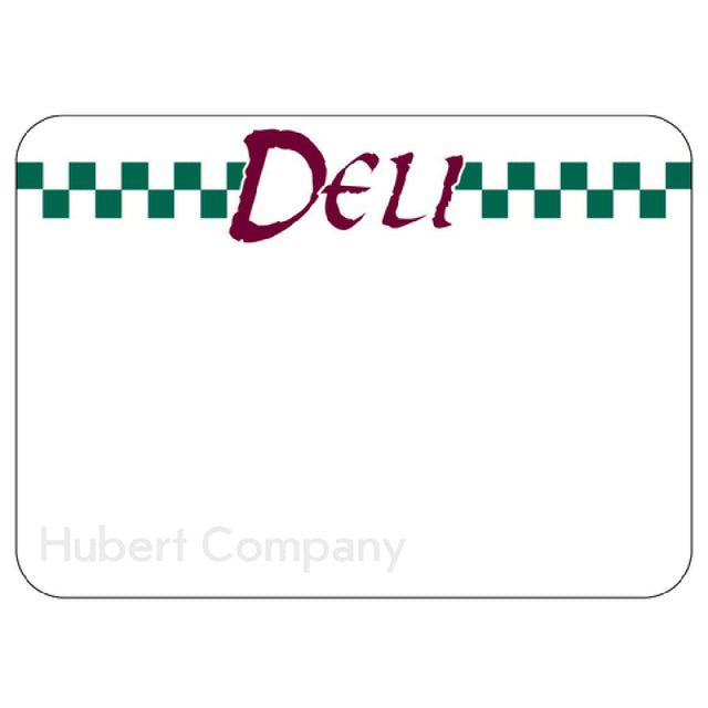 Hubert 56455 - Deli Dial Tag, 2-1/2"H, Rectangular