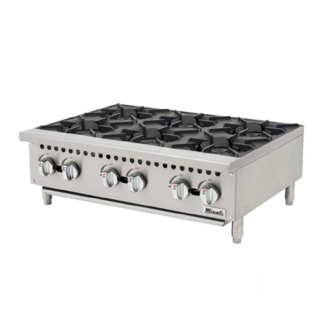 Migali Industries C-HP-6-36 Competitor Series® Hotplate Countertop Natural Gas