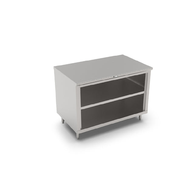 John Boos 4CO4-2484-1S Work Table Cabinet Base With Open Front 84"W X 24"D