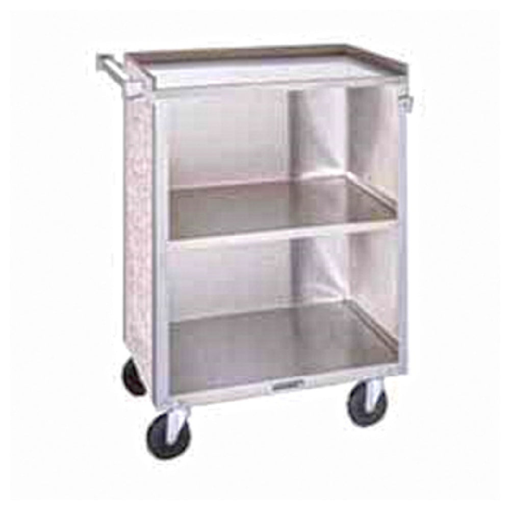 Lakeside 622 Bussing Cart Enclosed Back & Sides (3) Shelf
