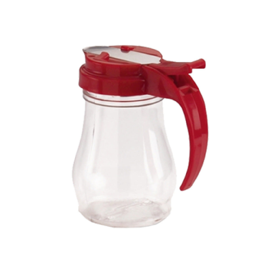 Vollrath 1606-02 Dripcut® Syrup Server 7 Oz. Clear Polycarbonate Jar With Red Plastic Top