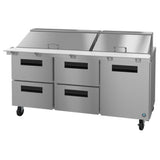 Hoshizaki SR72B-30MD4 - Steelheart Series Mega Top Refrigerator, Three-section, 72"W