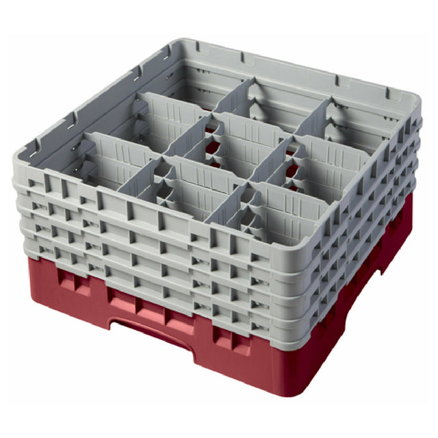 Cambro 9S800416 Camrack® Glass Rack With (4) Soft Gray Extenders Full Size