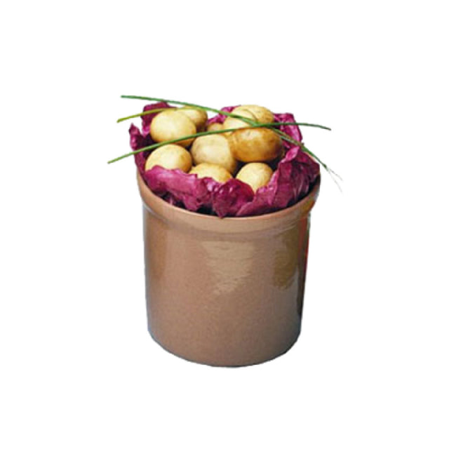 Bon Chef 9202CHESTNUT Salad Dressing Crock Rimmed 1 Qt. 8 Oz.