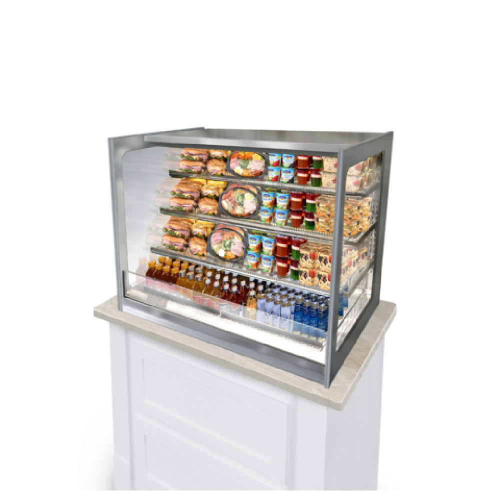 Federal Industries ITDSS4826 Italian Glass Countertop Display Case Self-service