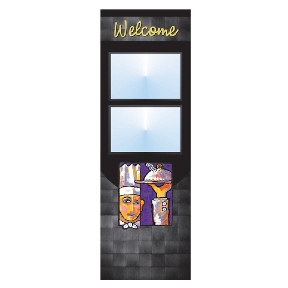 Hubert 70116 - Menu Board, 2-pocket, Floor Stand