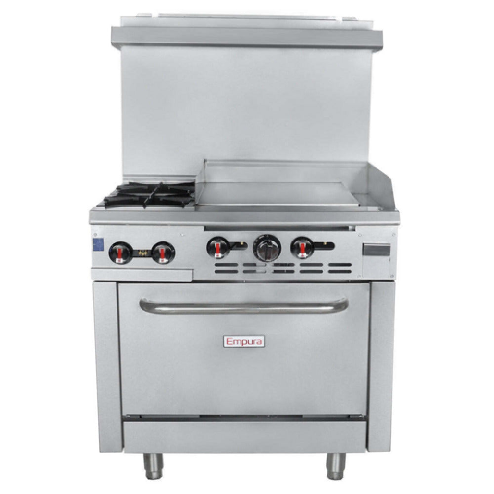 Empura EGR36-G24_NAT - Single Base Gas Range, Natural Gas, 36"W X 32-5/8"D X 60-1/8"H