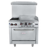 Empura EGR36-G24_NAT - Single Base Gas Range, Natural Gas, 36"W X 32-5/8"D X 60-1/8"H