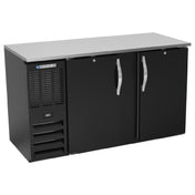 Beverage Air BBN58HC-B - Refrigerated Back Bar Storage Cabinet, Two-section, 58"W X 26-3/8"D X 34"H