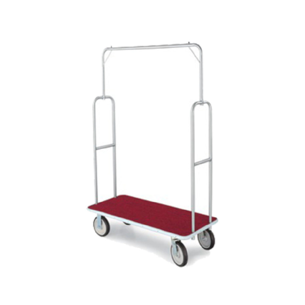 Forbes Industries 2495-RD-GY Economy Luggage Cart Standard 1" Dia. Tubular Superstructure
