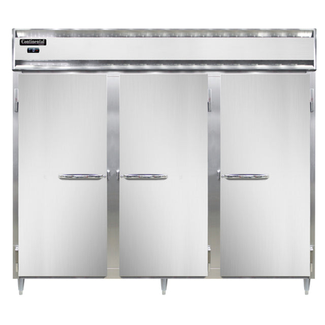 Continental Refrigerator DL3FE-SS Designer Line Wide Freezer Reach-in 85-1/2"W