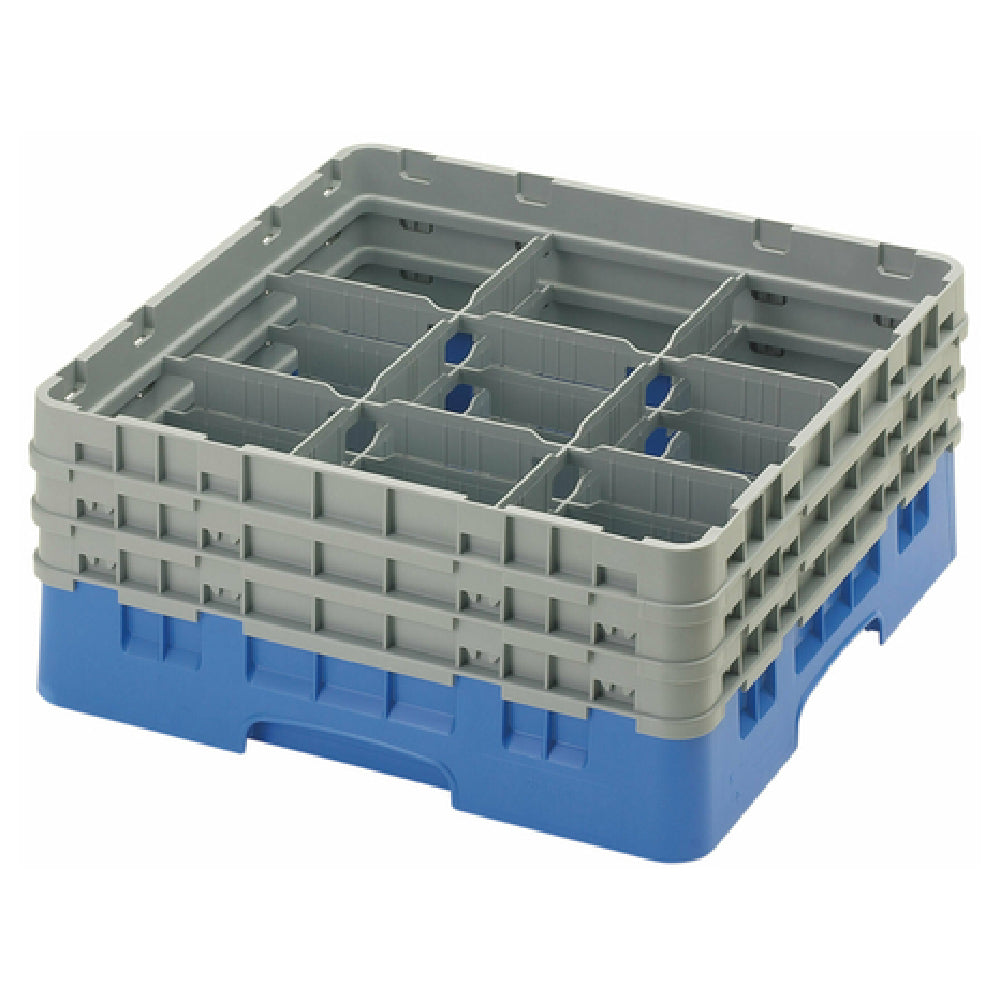 Cambro 9S638168 Camrack® Glass Rack With (3) Soft Gray Extenders Full Size
