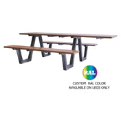 Emuamericas Llc 1821ARAL Sid Picnic Table 70" X 96" X 30"H Overall 32" X 96" Rectangular Top