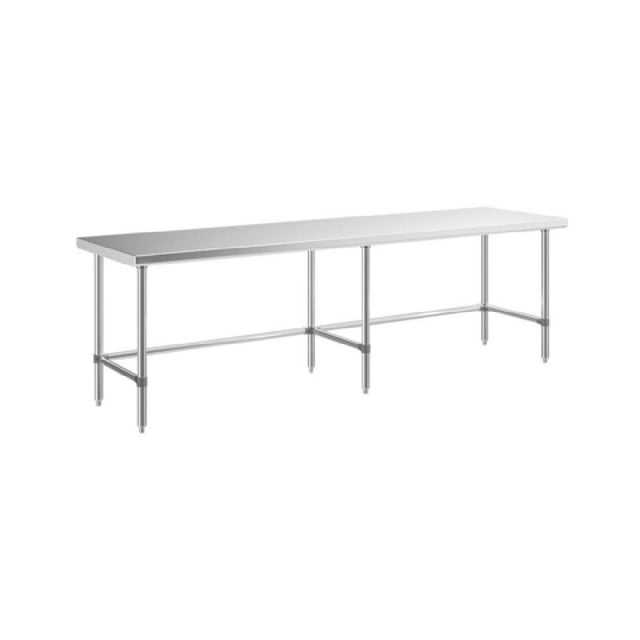 Sapphire Manufacturing SMTEO-30108S Worktable 108"W X 30"D X 35"H 18/430 Stainless Steel