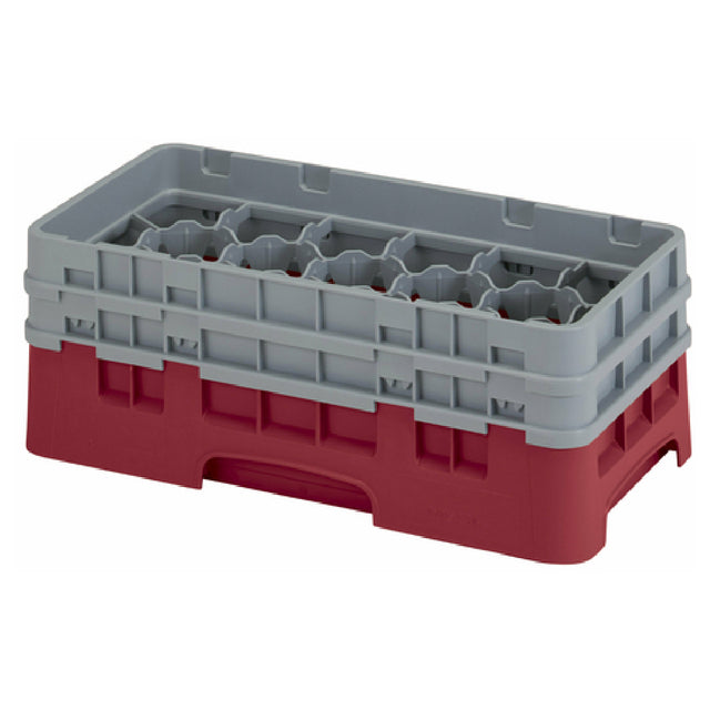 Cambro 17HS434416 Camrack® Glass Rack With (2) Soft Gray Extenders Half Size