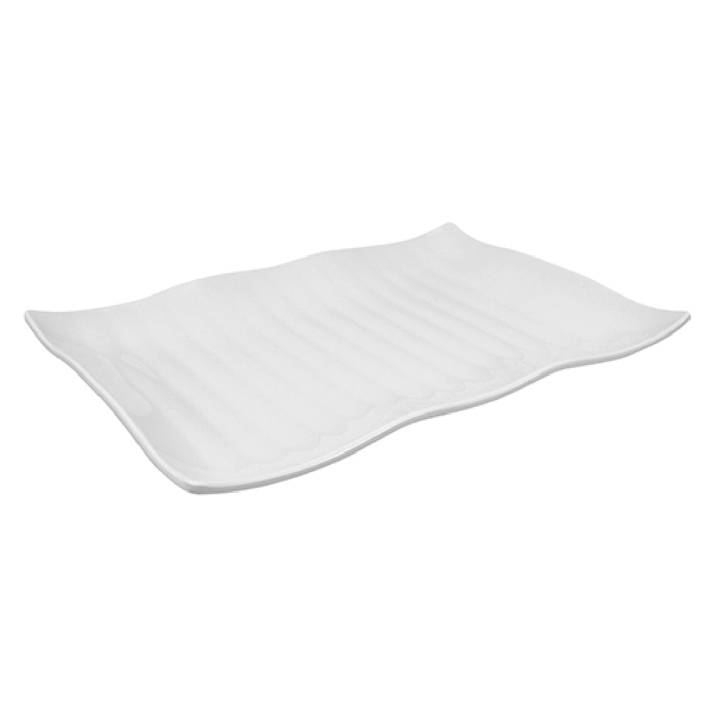 BauscherHepp T905 Wavy Platter 16-1/2" X 11-3/5" X 1-9/16"H Rectangular