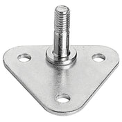 SPG BPLATE - Amco Post Plate, Mounts Post To Floor Or Counter Top, Plated