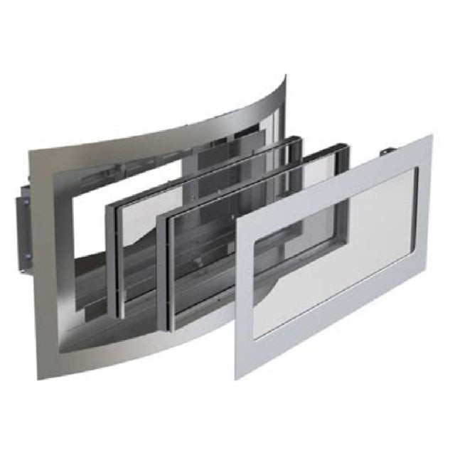 Wood Stone 7-120-ACVW Secondary Opening Non-vented Non-operational Viewing Window At 120 Degrees (Left) Of Control Door