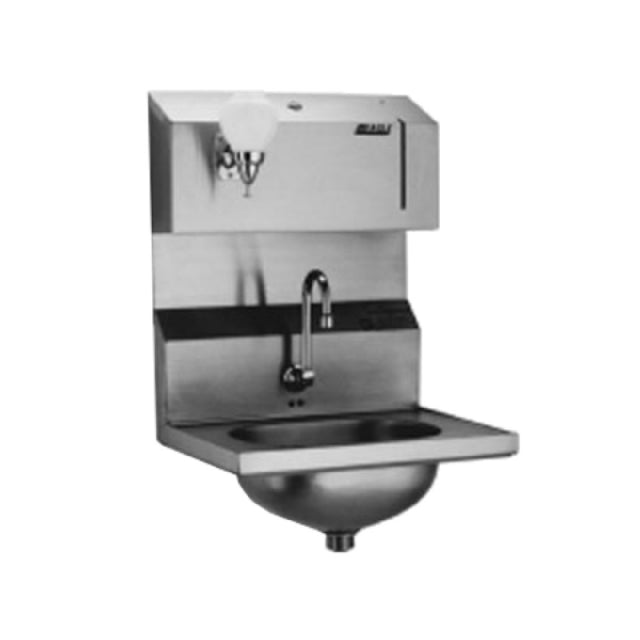 Eagle HSA-10-FDPE-B-2X Hand Sink Wall Mount 13-1/2" Wide X 9-3/4" Front-to-back X 6-3/4" Deep Bowl