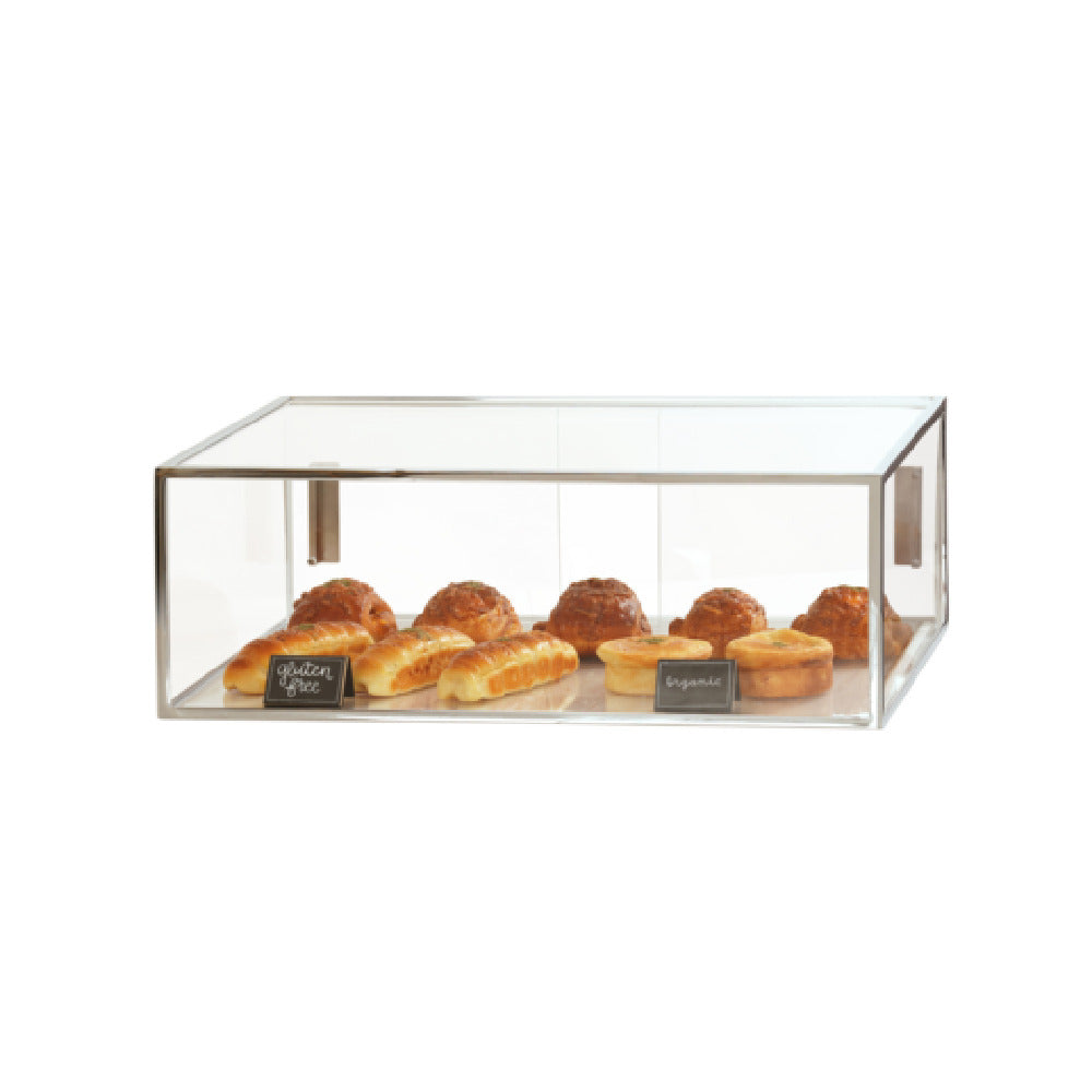 Cal-Mil 23753-49 Case Display 28"W X 17"D X 10"H Stackable Design With Sliding Doors
