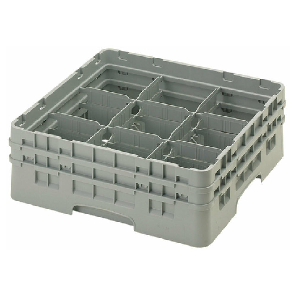 Cambro 9S434151 Camrack® Glass Rack With (2) Soft Gray Extenders Full Size