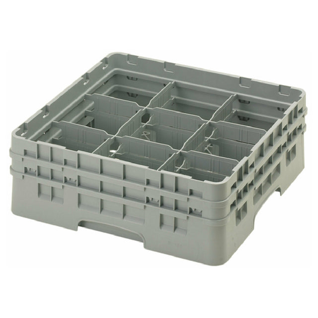Cambro 9S434151 Camrack® Glass Rack With (2) Soft Gray Extenders Full Size