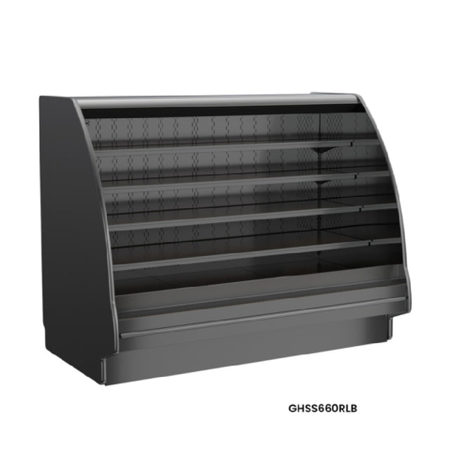 Structural Concepts GHSS860RLB (CURVED) Fusion® Refrigerated Self-Service Case With Curved Profile
