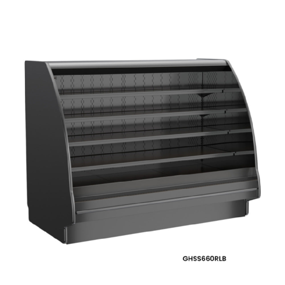 Structural Concepts GHSS460RLB (CURVED) Fusion® Refrigerated Self-Service Case With Curved Profile
