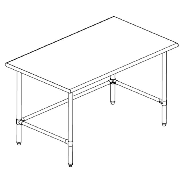 Sapphire Manufacturing SMTO-3024S Work Table 24"W X 30"D 18/400 Stainless Steel Reinforced Top