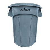 Quantum CTC-44_WHITE - Crusader Round Heavy-duty Utility Container, 44 Gallon, 24" Dia. X 31-1/2" H