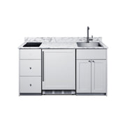 Summit CALDERAWH33I - Turnkey Caldera Kitchen, ADA-compliant Height, Kitchenette With Refrigeration