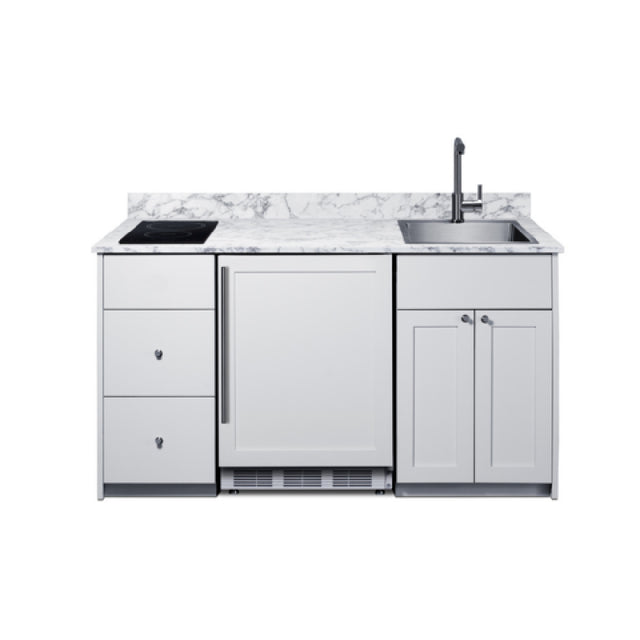Summit CALDERAWH33I - Turnkey Caldera Kitchen, ADA-compliant Height, Kitchenette With Refrigeration