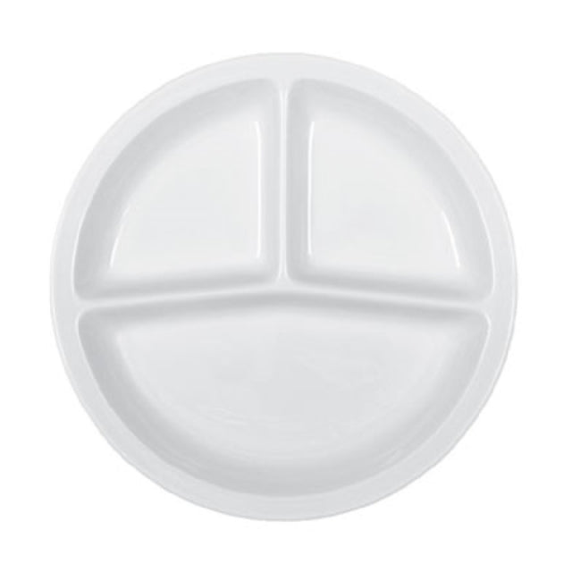 BauscherHepp 592424 Compartment Plate 10-1/5" Dia. 3-compartment